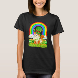 Cat  Rainbow Leprechaun Cat St Patrick's Day T-Shirt