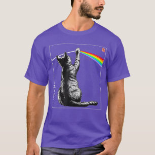 Cat Rainbow Prism Japanese Art Light Spectrum Mini T-Shirt