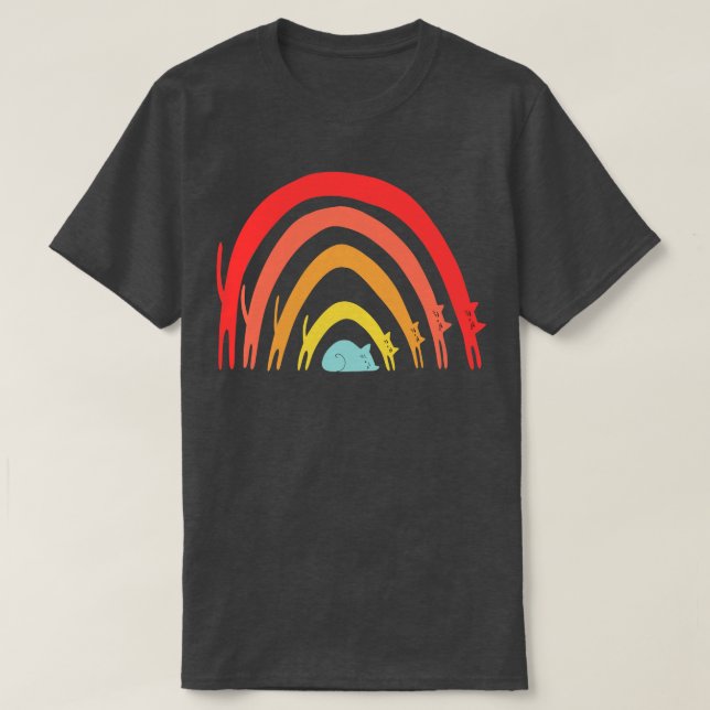 Cat Rainbow T-Shirt (Design Front)