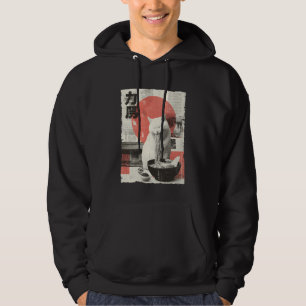 Cat Ramen Aesthetic Japanese Ukiyo-e Artwork Anime Hoodie