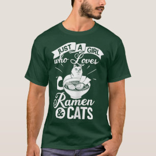 Cat Ramen Bowl Chicken Noodle Soup Japanese 169 T-Shirt