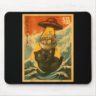 Cat Ramen Funny Japanese Anime Ufo Men Women Teen  Mouse Pad