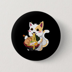 Cat Ramen Kawaii Anime Japanese Food Girls Officia 6 Cm Round Badge