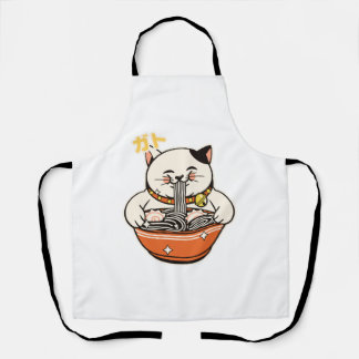 Cat Ramen Kawaii Design Apron