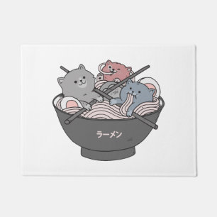 Cat Ramen Kawaii Doormat