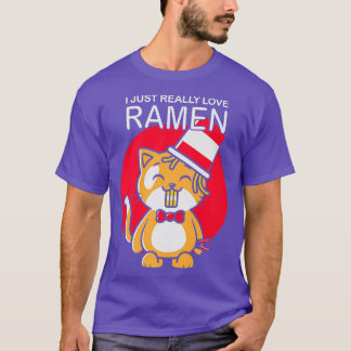 Cat Ramen Lover I Just really love Ramen Japanese  T-Shirt