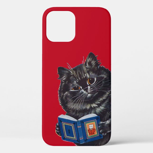 Cat Reading a Book, Louis Wain Case-Mate iPhone Case (Back)