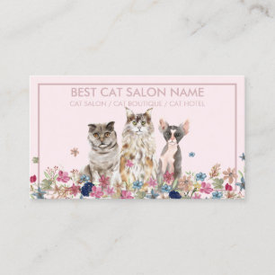 Cat Rescue Adoption Outreach Business Card