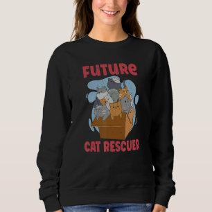 CAT RESCUE ANIMAL RIGHTS RESCUE CAT ADOPTION_1 SWEATSHIRT