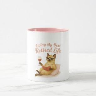 Cat Retirement Gift for Women Cat Lover Mug