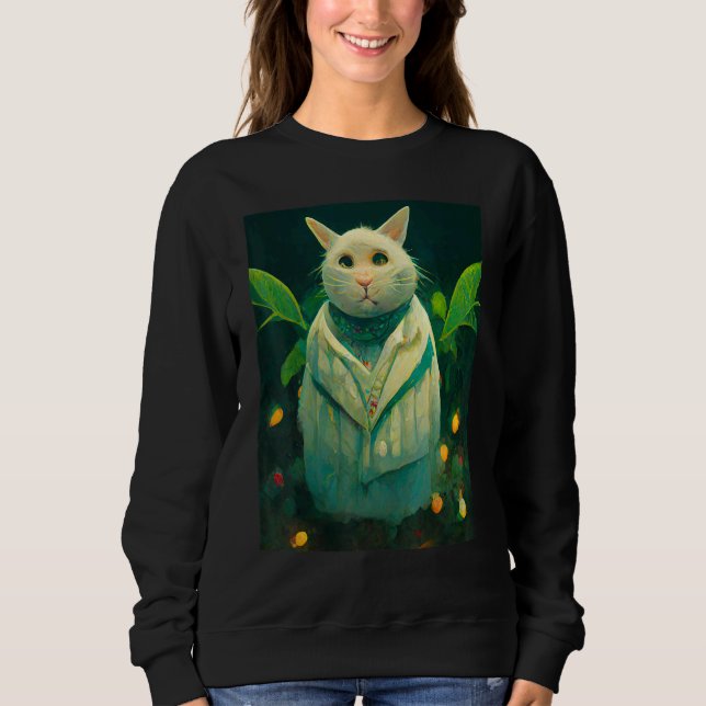 Cat Retro Style Kitty Cats     Sweatshirt (Front)