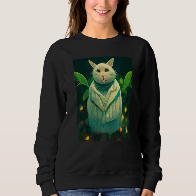 Cat Retro Style Kitty Cats       Sweatshirt (Front)