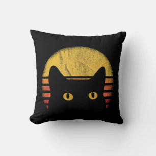 Cat Retro Vintage Cushion