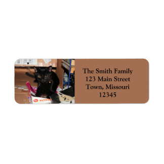 Cat Return Address Label