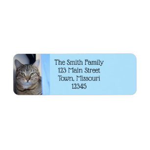 Cat Return Address Label