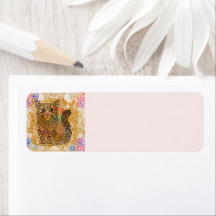 Cat Return Address Label