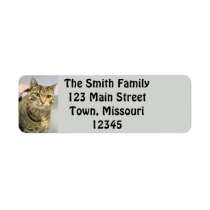 Cat Return Address Label