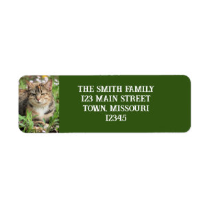 Cat Return Address Label