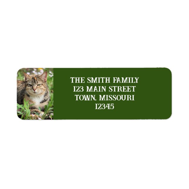 Cat Return Address Label (Front)