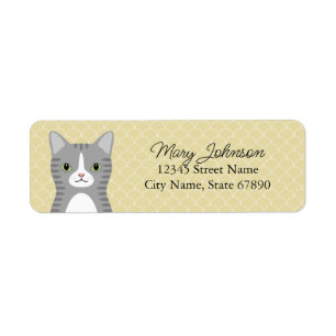 Cat Return Address Labels