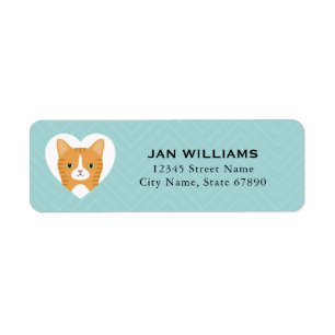 Cat Return Address Labels