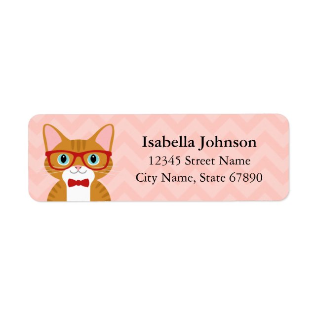 Cat Return Address Labels (Front)