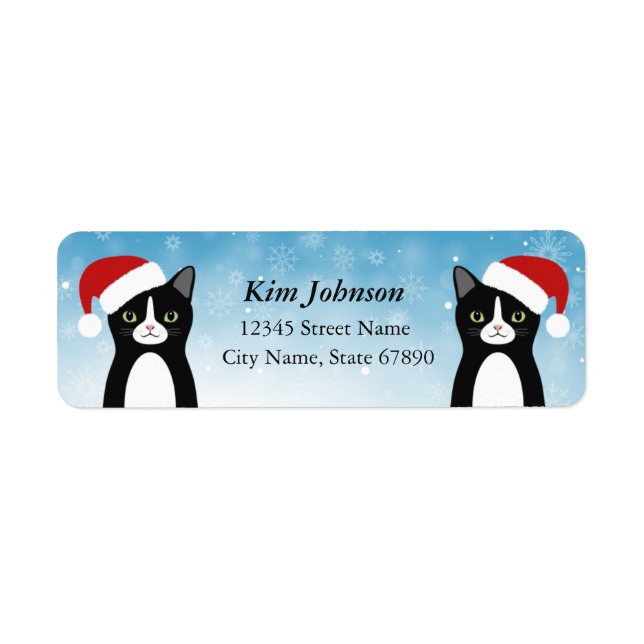 Cat Return Address Labels (Front)