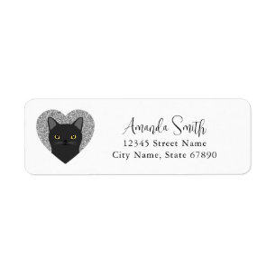 Cat Return Address Labels