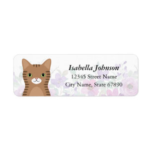 Cat Return Address Labels