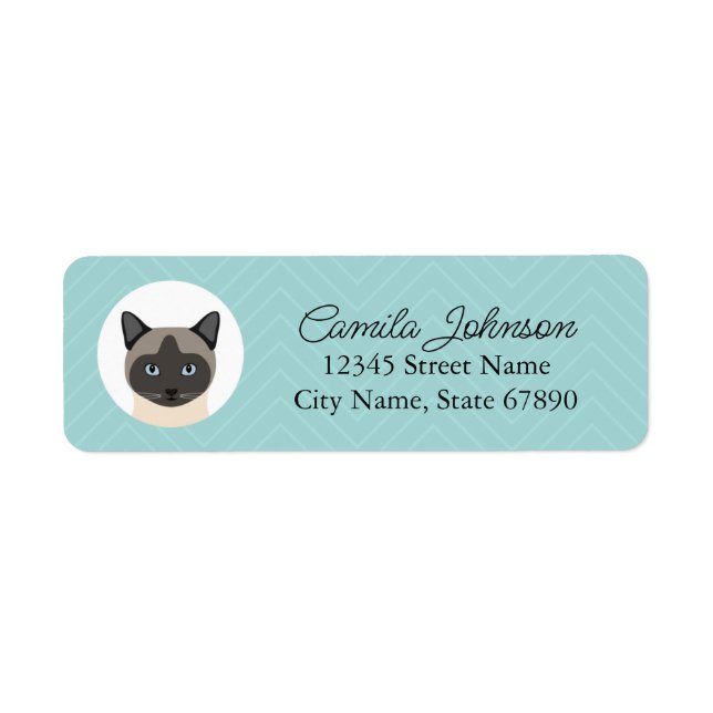 Cat Return Address Labels (Front)
