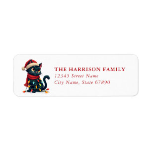 Cat Return Address Labels