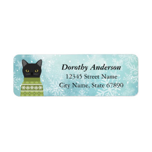 Cat Return Address Labels