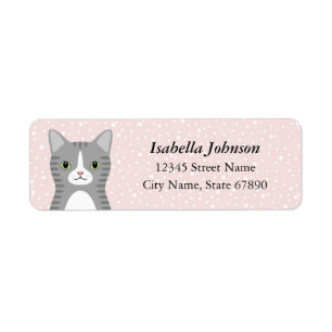 Cat Return Address Labels