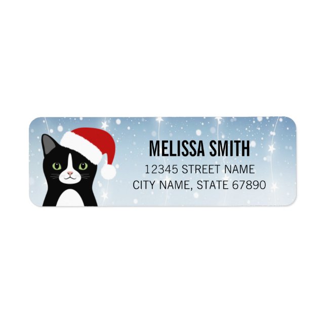 Cat Return Address Labels (Front)