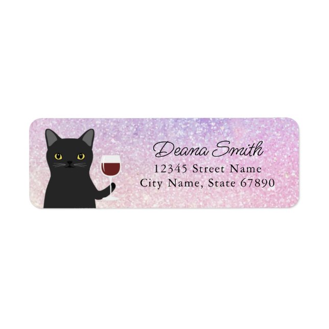 Cat Return Address Labels (Front)