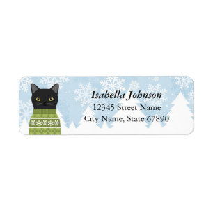 Cat Return Address Labels