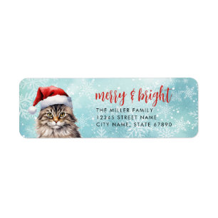 Cat Return Address Labels