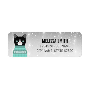 Cat Return Address Labels
