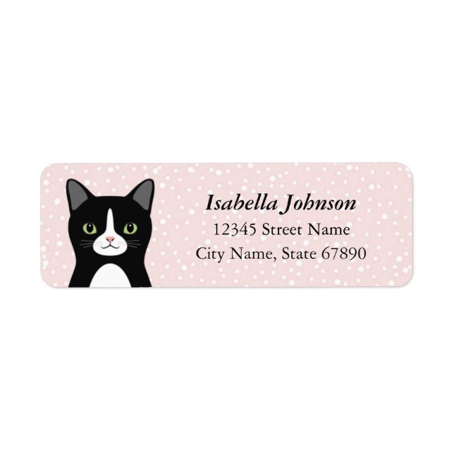 Cat Return Address Labels (Front)