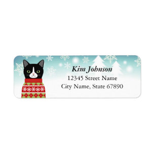 Cat Return Address Labels
