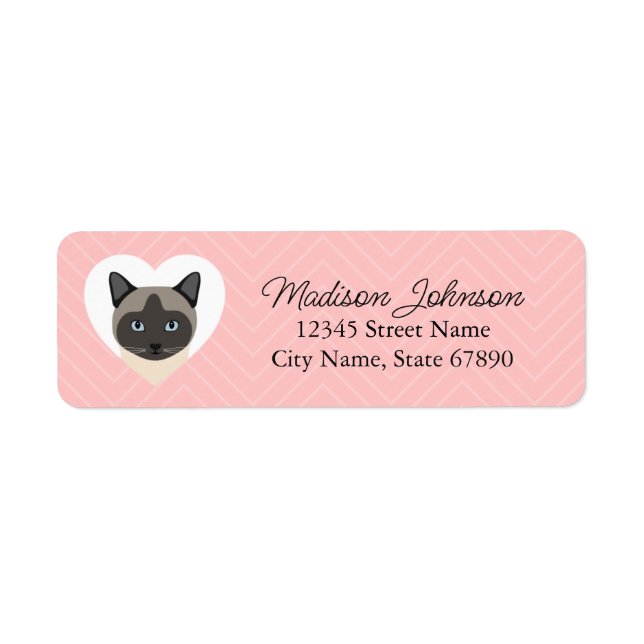Cat Return Address Labels (Front)