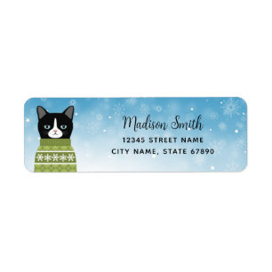 Cat Return Address Labels