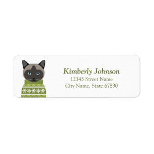 Cat Return Address Labels