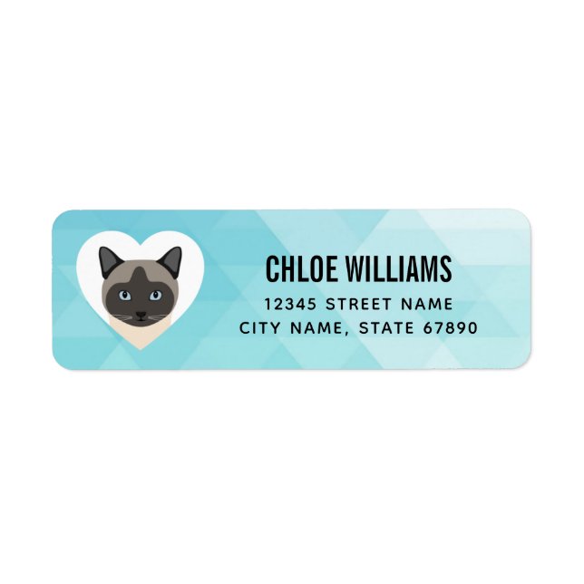 Cat Return Address Labels (Front)