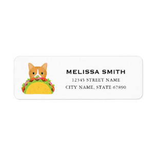 Cat Return Address Labels