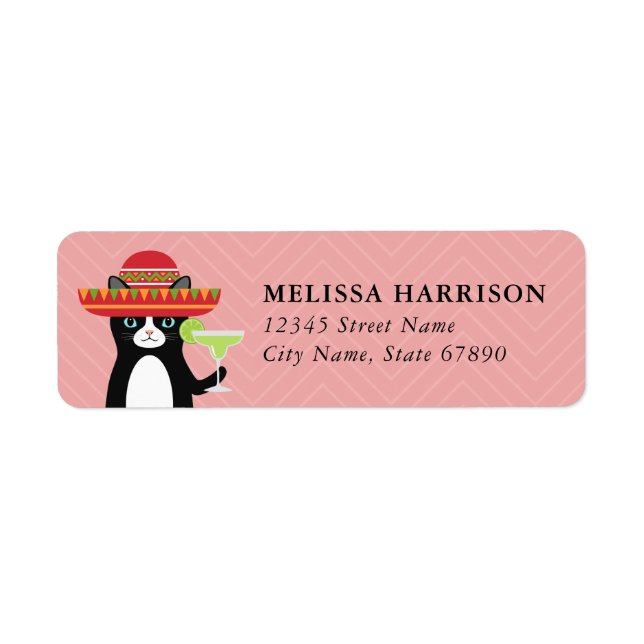 Cat Return Address Labels (Front)