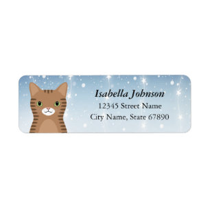 Cat Return Address Labels