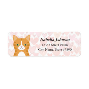 Cat Return Address Labels