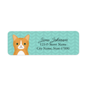Cat Return Address Labels