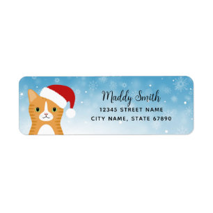 Cat Return Address Labels
